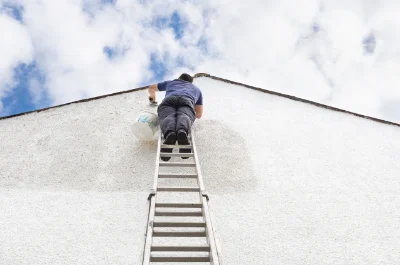 Peinture extérieure à Uzeste — façades et ravalement